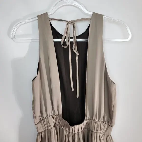 Blaque Label maxi low back 2 front slits sz L - Picture 2 of 8